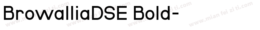 BrowalliaDSE Bold字体转换